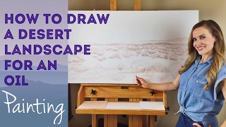 Desert Landscape Drawing: Part One, by Artist, Andrea Kirk |  The Art Chik