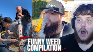 Reacting to the FUNNIEST WEED COMPILATION on the internet!