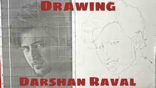 Grid-line portrait | Darshan Raval ( part-1) | Nidhi Nala