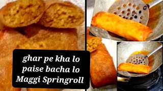 FREE MEIN KHAO Maggi Springroll#youtube #youtuber #trending #viral#youtubeshorts#shorts #youtube