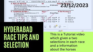 Hyderabad Race Tips and Selection The Chaitanya Chakram Cup 2023