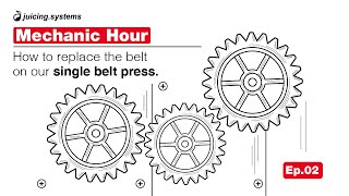 How to replace the belt on our single belt press | Mechanic Hour