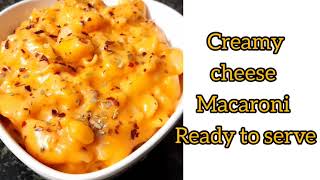 Creamy-cheese macaroni with pizza sauce ❤ ||easy method||quick bites||10 minute food||Without cream|