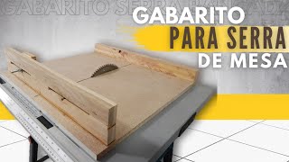 GABARITO PARA SERRA DE BANCADA | gabarito para cortes transversais gts254 bosch