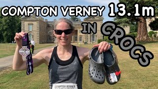 I ran a HALF MARATHON in CROCS - sub 1:45 goal - Compton Verney