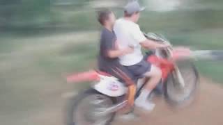 Kids + dirt bike = fail