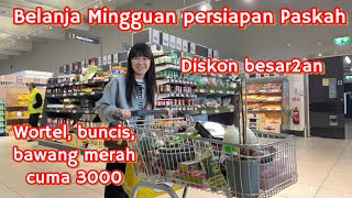 BELANJA MINGGUAN DISKON BESAR2AN || WORTEL,BUNCIS,BAWANG MERAH CUMA 3000