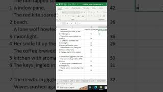 How to get Count of Words in Excel #excel #mexcel #excel365