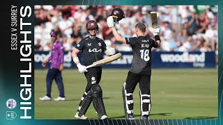 HIGHLIGHTS: Josh Blake's maiden Surrey century sets up victory at Essex