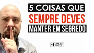 ((🔴)) coisas que você deve sempre manter em segredo e não dizer a ninguém Profeta Vinicius Iracet