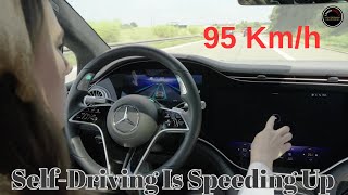 Self-Driving Is Speeding Up: Mercedes Level 3 Drive Pilot Now Maxes At 95 km/h (59 mph).