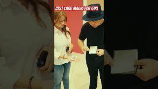 Best card magic for girl by MELVIN MAGIC malaysia #magicperformance #cardtricks #magic