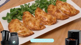 Haz estas EMPANADILLAS de POLLO AL CURRY en #airfryer 🥟 Repetirás. Receta en FREIDORA DE AIRE 🔥💨