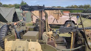 "Hell's comin for you!", well armed Jeep, at the Echoes of History Show 2024.