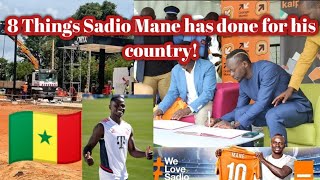 8 Amazing things that Sadio Mane has done for people of his village of Bambali!