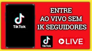 Como fazer uma transmissão ao vivo no Tik Tok sem 1000 seguidores (fácil 2024)