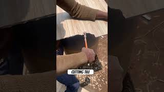 Tenaille is cutted tile#construction #tile#techniques#ytshorts#construction