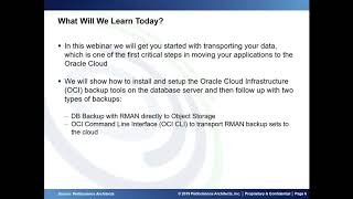 Backing up Oracle RAC Databases to OCI Object Storage Using RMAN and the OCI CLI Webinar Snippet