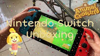 NINTENDO SWITCH UNBOXING  + Animal Crossing New Horizons ✨