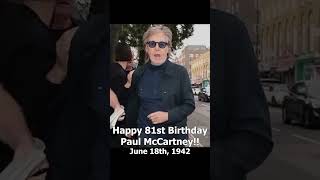 PAUL MCCARTNEY's 81st Birthday Tribute!! - June 18, 2023 #paulmccartney #thebeatles #shorts