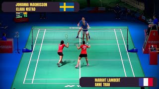 BADMINTON | Johanna MAGNUSSON/Clara NISTAD (SWE) vs. Margot LAMBERT/Anne TRAN (FRA), Japan Open 2022