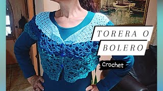 Tutorial torera o bolero tejida a crochet, paso a paso | Tejiendo con margaret