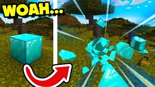 Woah... SHATTER BLOCKS TO PIECES With The Minecraft PHYSICS MOD! Minecraft 1.19+ Physics Mod