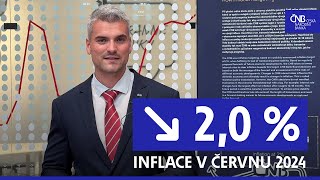 Inflace se v červnu po dvou měsících vrátila na 2% cíl ČNB