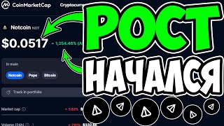 NOTCOIN НАЧАЛ РАСТИ - УДЕРЖИТ ЛИ ОН СВОЙ РОСТ?! NOT КОГДА БУДЕТ РОСТ?