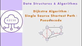 DSA36 - Dijkstra Algorithm | Single Source Shortest Path | Pseudocode