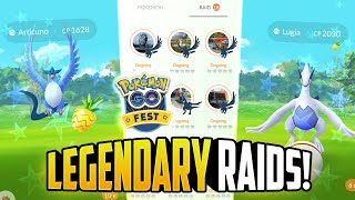 Pokemon GO Fest - LUGIA + ARTICUNO LEGENDARY RAIDS!