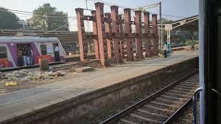 Rarest of rare experience - Bombardier local skips Dahisar at 100-105 kmph towards Borivali!