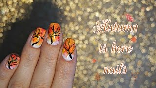 Autumn is here | nail tutorial