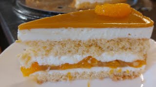 Mango-Mandarin Cream Cake (Torte)