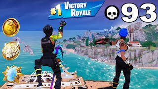 93 Elimination Duo vs Squads Wins (Fortnite Chapter 5 Build / Zero Build Gameplay)