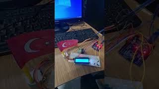 Step motor+Lcd ekran+Buzzer