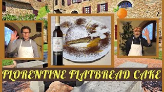 Video recipe dessert - Florentine flatbread cake. Villa Le Torri