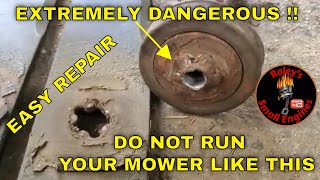 Spindle Jack Shaft Easy DIY Repair On Husqvarna Zero Turn or Riding Mower.