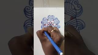 5×3 Classy rangoli designs for beginners #muggulu #rangoliart