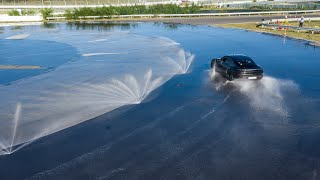 Longest drift with an electric vehicle: world record set by Dennis Retera and The Porsche Taycan