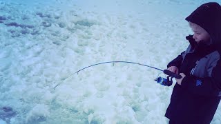 Family Sledding & Ice Fishing Fun | Pineview Reservoir, Eden Utah