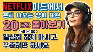 문장 20개 1481~1500 미드에서 흔히 쓰는 영어 회화 표현