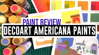 Review & Demo - Decoart Americana - Affordable Acrylic Gouache!