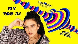 Eurovision 2023 - my top 31 [so far]