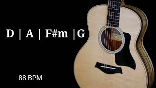 Acoustic Guitar Loop Strumming 88 BPM [ D A F#m G ]