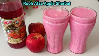 Rooh Afza Apple Sharbat | Rooh afza sharbat recipe | rooh afza drink recipes | rooh afza new recipe