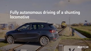 Fully autonomous driving of a shunting locomotive