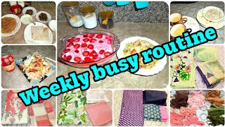 My weekly busy routine | Stitching Suits 2024