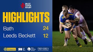 BUCS Super Rugby highlights: Bath 24 Leeds Beckett 12