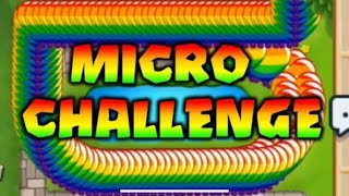 MICRO CHALLENGE(you can only have one tower at a time) | Bloons Td Battles